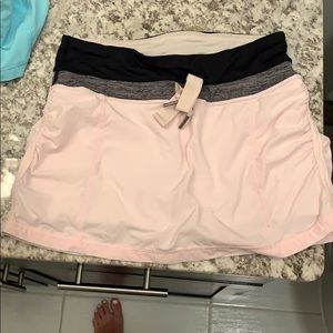 Pink lululemon tennis skirt